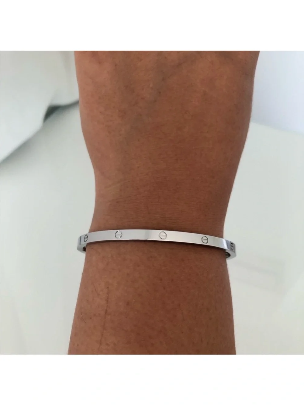 Generic Small Model Screw Bangle Bracelet with Screwdriver in Silver